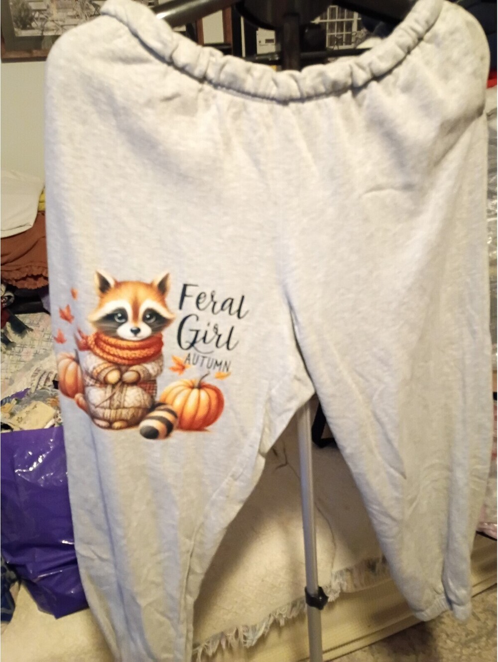 Chico's Feral Girl Autumn Graphic Sweatpants